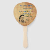 SlipperyJoe's Prinses klap lopen grappig jaren 50  Handwaaier (Voorkant)