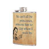 SlipperyJoe's Prinses klap lopen grappig jaren 50  Heupfles (Links)