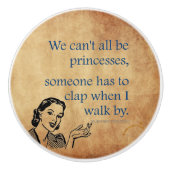 SlipperyJoe's Prinses klap lopen grappig jaren 50  Keramische Knop (Voorkant)