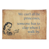 SlipperyJoe's Prinses klap lopen grappig jaren 50 Kussensloop (Achterkant)