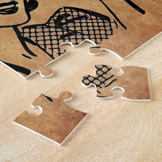 SlipperyJoe's Prinses klap lopen grappig jaren 50  Legpuzzel (Zijkant)