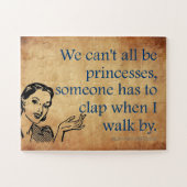 SlipperyJoe's Prinses klap lopen grappig jaren 50  Legpuzzel (Horizontaal)