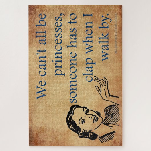 SlipperyJoe's Prinses klap lopen grappig jaren 50  Legpuzzel (Verticaal)