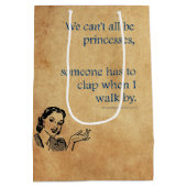 SlipperyJoe's Prinses klap lopen grappig jaren 50  Medium Cadeauzakje (Achterkant)