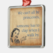 SlipperyJoe's Prinses klap lopen grappig jaren 50  Metalen Ornament (Links)