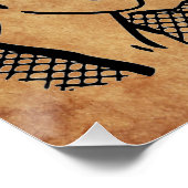 SlipperyJoe's Prinses klap lopen grappig jaren 50  Perfect Poster (Hoek)