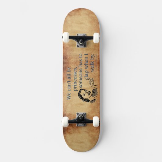 SlipperyJoe's Prinses klap lopen grappig jaren 50  Persoonlijk Skateboard (Voorkant)