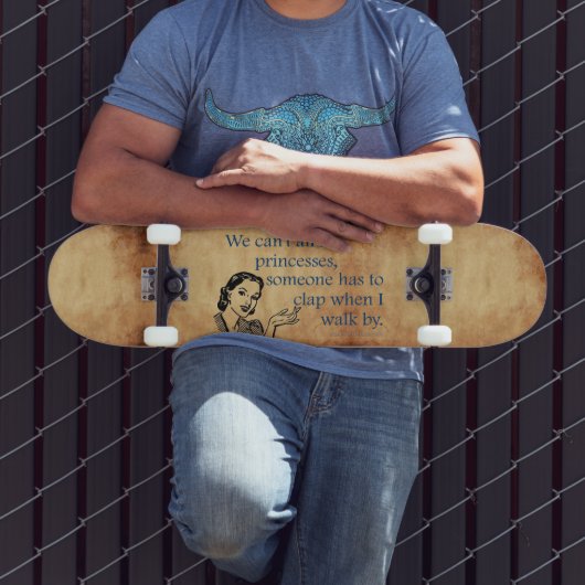 SlipperyJoe's Prinses klap lopen grappig jaren 50  Persoonlijk Skateboard (Buiten 3)