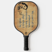 SlipperyJoe's Prinses klap lopen grappig jaren 50  Pickleball Paddle (Voorkant)