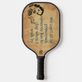 SlipperyJoe's Prinses klap lopen grappig jaren 50  Pickleball Paddle (Achterkant)