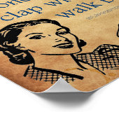 SlipperyJoe's Prinses klap lopen grappig jaren 50  Poster (Hoek)