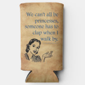 SlipperyJoe's Prinses klap lopen grappig jaren 50 Seltzer Blikjeskoeler (Voorkant)