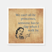 SlipperyJoe's Prinses klap lopen grappig jaren 50  Servet (Voorkant)