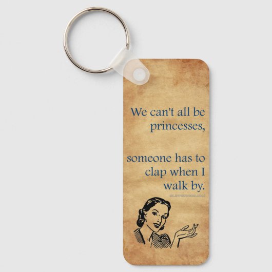 SlipperyJoe's Prinses klap lopen grappig jaren 50  Sleutelhanger (Voorkant)