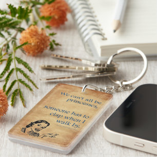 SlipperyJoe's Prinses klap lopen grappig jaren 50  Sleutelhanger