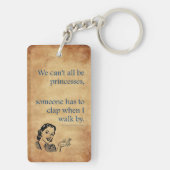 SlipperyJoe's Prinses klap lopen grappig jaren 50  Sleutelhanger (achterkant)