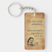 SlipperyJoe's Prinses klap lopen grappig jaren 50  Sleutelhanger (Voorkant)