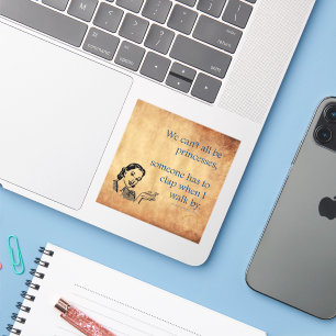 SlipperyJoe's Prinses klap lopen grappig jaren 50  Sticker