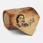 SlipperyJoe's Prinses klap lopen grappig jaren 50 Stropdas (Opgerold)