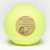 SlipperyJoe's Prinses klap lopen grappig jaren 50 Tennisballen (Voorkant)