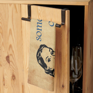 SlipperyJoe's Prinses klap lopen grappig jaren 50  Theedoek