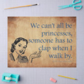 SlipperyJoe's Prinses klap lopen grappig jaren 50  Tissuepapier (Craft)