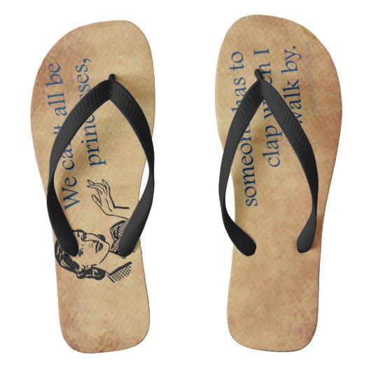 SlipperyJoe's Prinses klapt grappig lopend 50s vin Teenslippers (Voetbed)