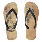 SlipperyJoe's Prinses klapt lopend grappig 50s vin Teenslippers (Voetbed)