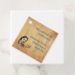 SlipperyJoe's prinsessen klappen vintage poster re Bedankjes Labels