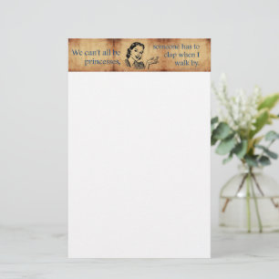 SlipperyJoe's prinsessen klappen vintage poster re Briefpapier