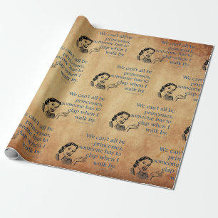 SlipperyJoe's prinsessen klappen vintage poster re Cadeaupapier