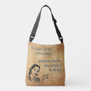 SlipperyJoe's prinsessen klappen vintage poster re Crossbody Tas