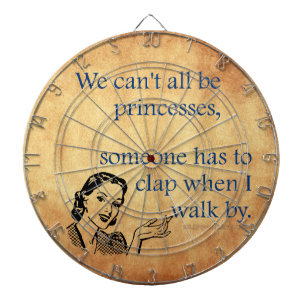SlipperyJoe's prinsessen klappen vintage poster re Dartbord