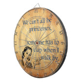 SlipperyJoe's prinsessen klappen vintage poster re Dartbord (Voorkant Rechts)