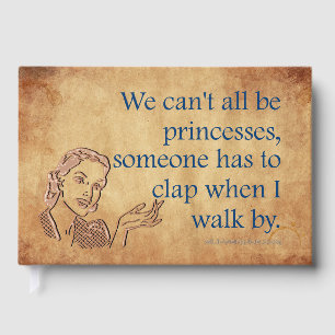 SlipperyJoe's prinsessen klappen vintage poster re Gastenboek