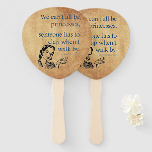 SlipperyJoe's prinsessen klappen vintage poster re Handwaaier