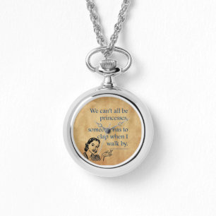 SlipperyJoe's prinsessen klappen vintage poster re Horloge