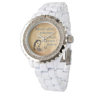SlipperyJoe's prinsessen klappen vintage poster re Horloge