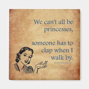 SlipperyJoe's prinsessen klappen vintage poster re Magneet