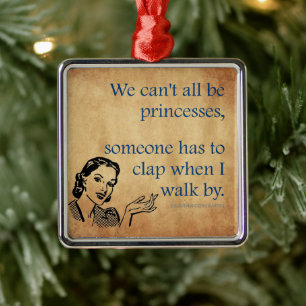 SlipperyJoe's prinsessen klappen vintage poster re Metalen Ornament