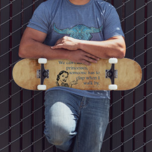 SlipperyJoe's prinsessen klappen vintage poster re Persoonlijk Skateboard