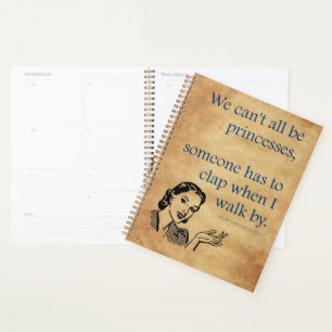 SlipperyJoe's prinsessen klappen vintage poster re Planner