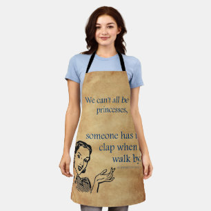 SlipperyJoe's prinsessen klappen vintage poster re Schort