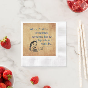 SlipperyJoe's prinsessen klappen vintage poster re Servet