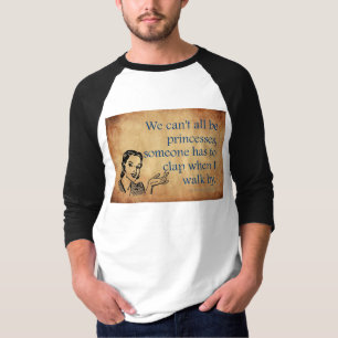 SlipperyJoe's prinsessen klappen vintage poster re T-shirt