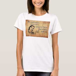 SlipperyJoe's prinsessen klappen vintage poster re T-shirt