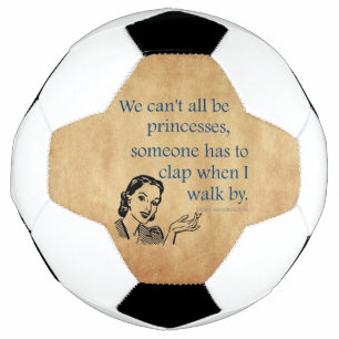 SlipperyJoe's prinsessen klappen vintage poster re Voetbal