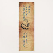 SlipperyJoe's prinsessen klappen vintage poster re Yogamat (Voorkant)