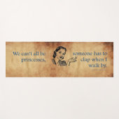 SlipperyJoe's prinsessen klappen vintage poster re Yogamat (Voorkant (horizontaal))
