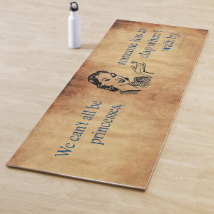 SlipperyJoe's prinsessen klappen vintage poster re Yogamat